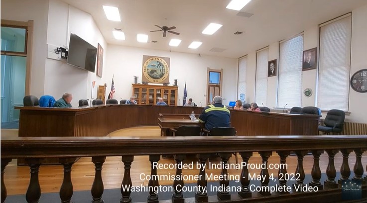 County Commissioner Meeting, May 4, 2022, Washington County, Indiana