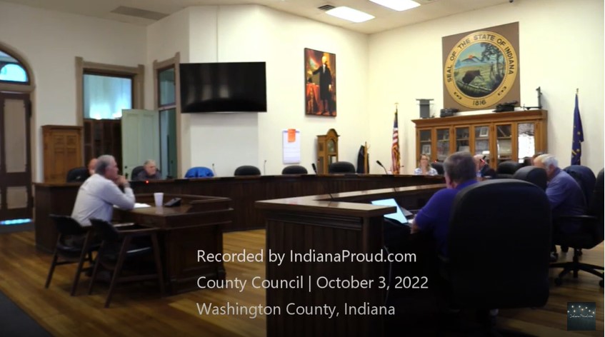 Couonty Council, October 3, 2022, Washington County, Indiana
