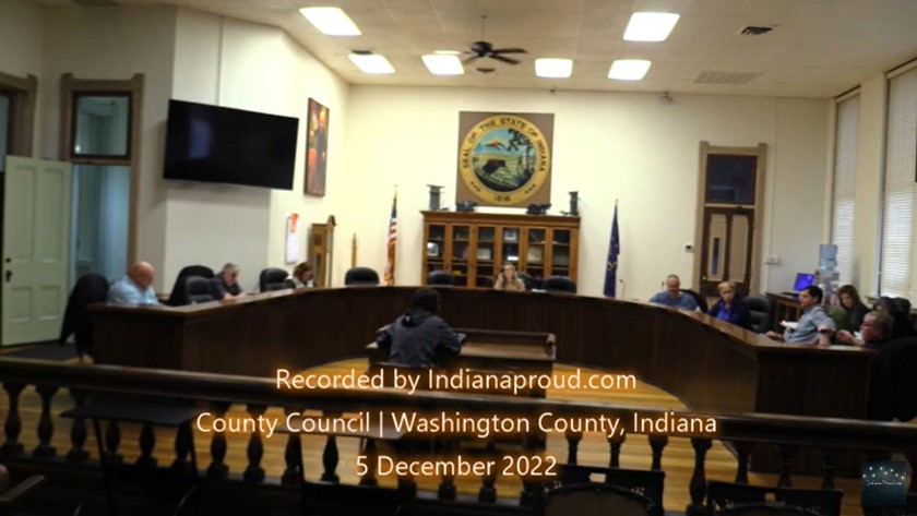 Couonty Council, December 5, 2022, Washington County, Indiana