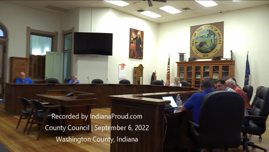 Couonty Council, September 6, 2022, Washington County, Indiana
