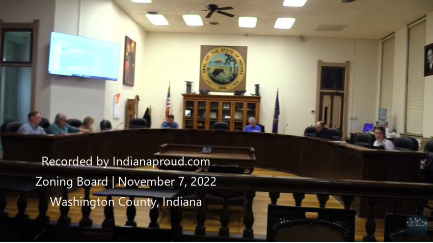 Zoning Board | Nov 7, 2022 | Washington County Indiana